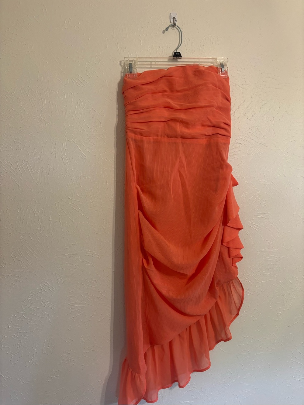 NBD AFTON MINI DRESS CORAL SMALL - Picture 2 of 4